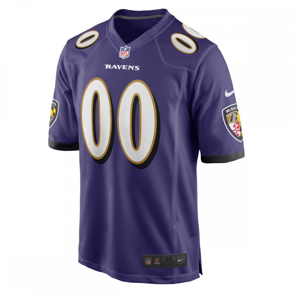 Baltimore Ravens Nike Custom Game Jersey - Purple-GridironStore